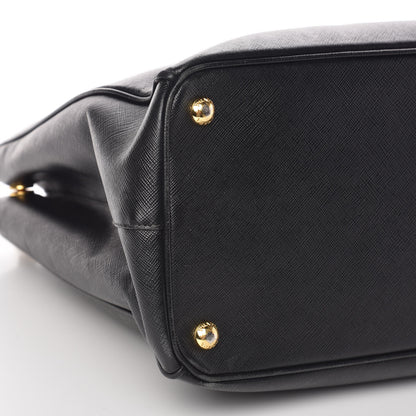 Prada Saffiano Medium Galleria Double Zip Tote Black 12 of 16