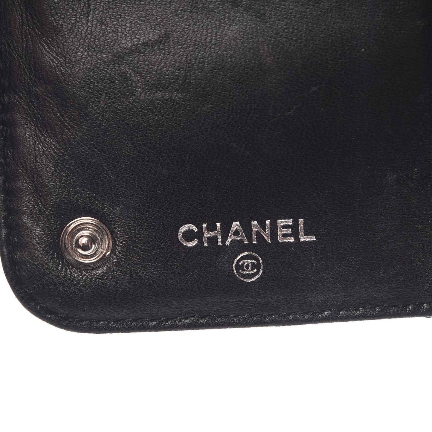 Aged Calfskin Quilted Paris New York PNY Wallet Black