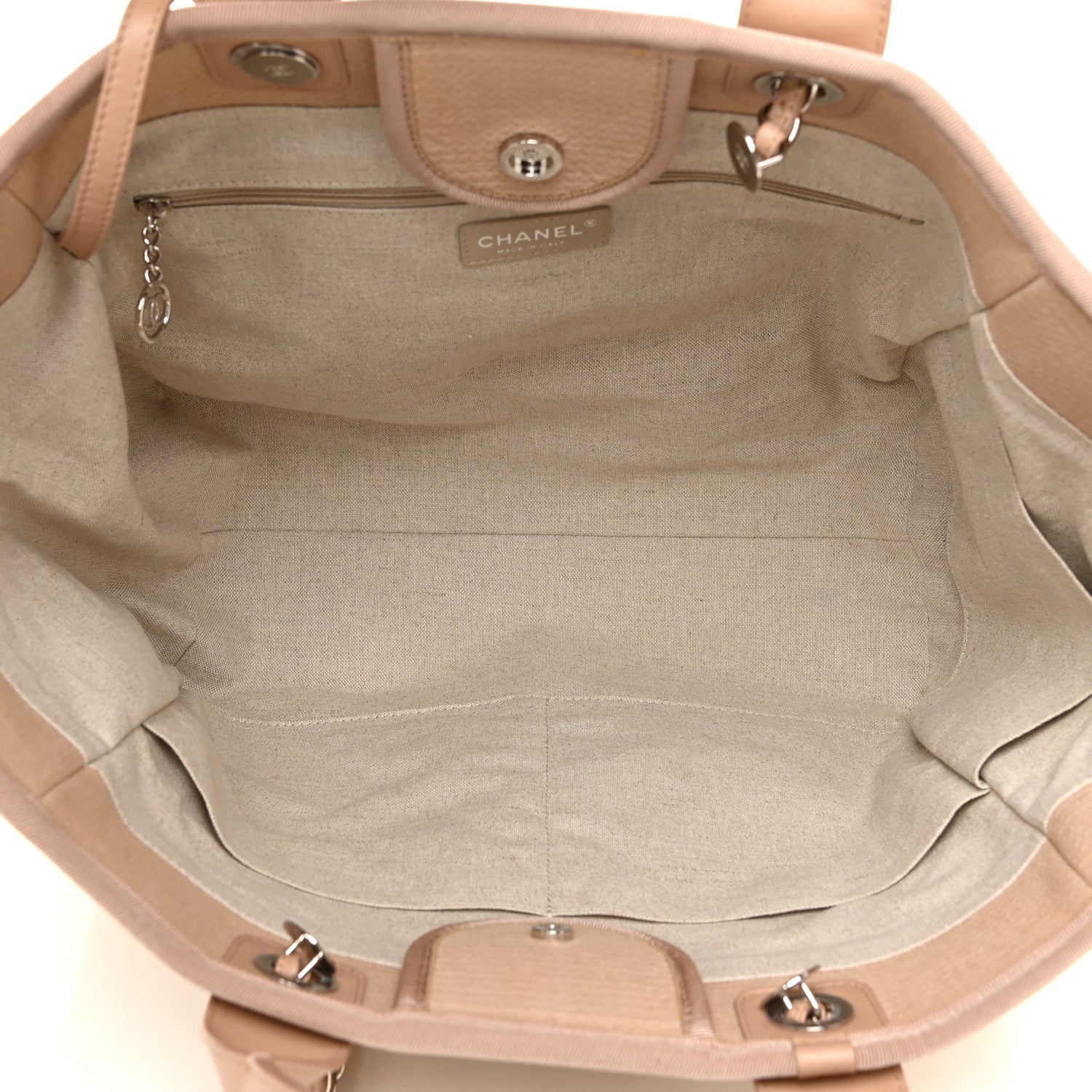 Chanel Mixed Fibers Medium Deauville Tote Beige 5 of 20