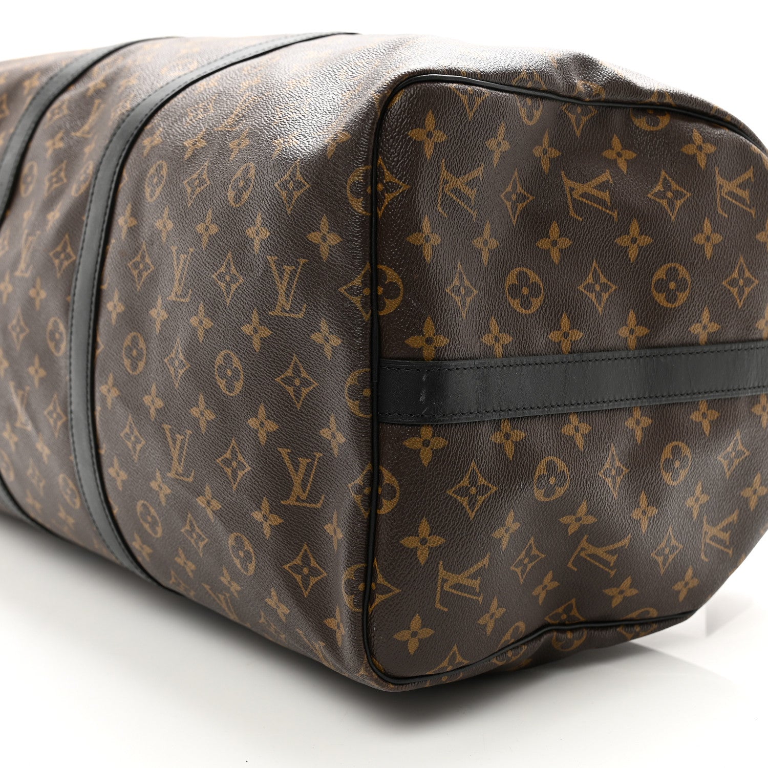 Louis Vuitton Monogram Macassar Keepall Bandouliere 55 8 of 11