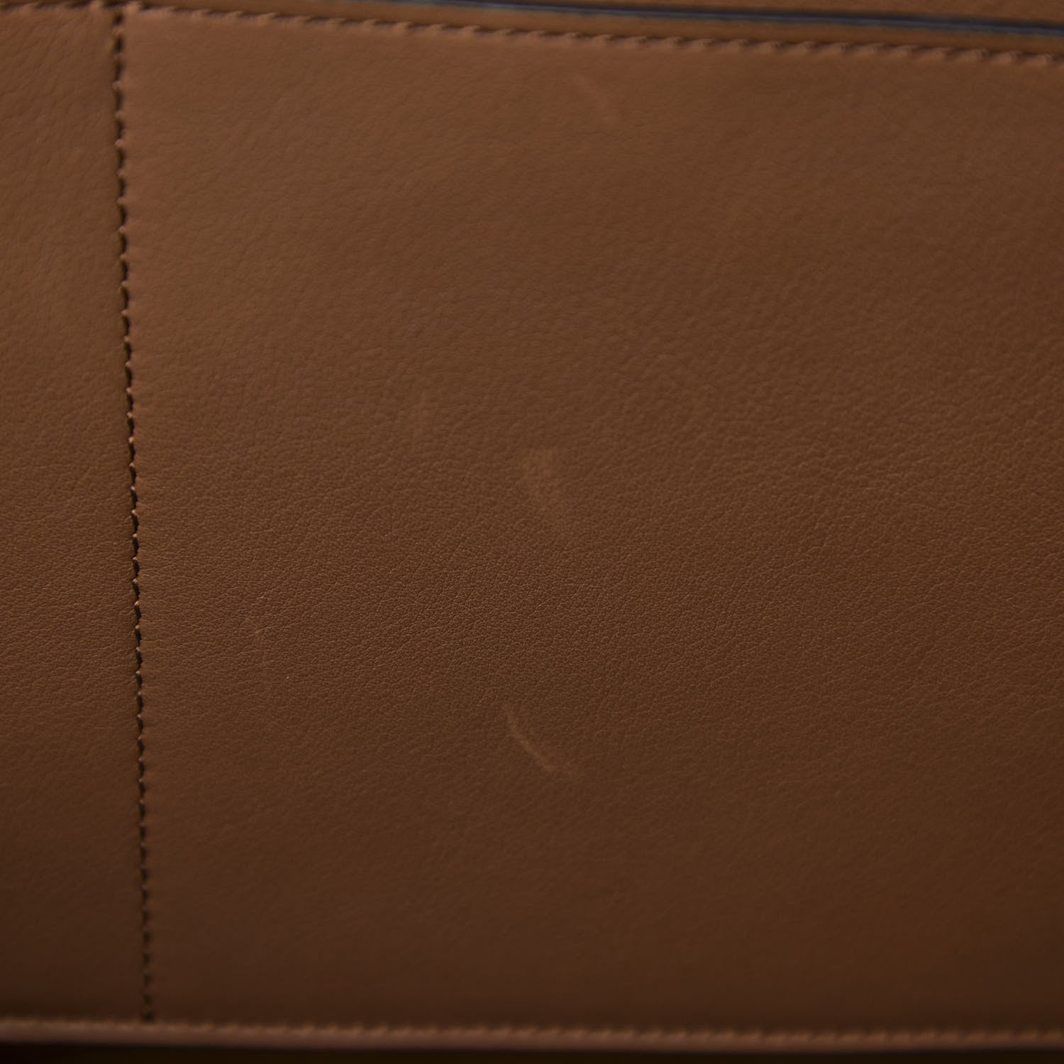 Celine Smooth Calfskin Suede Small Tri-Fold Bag Camel 7 of 11