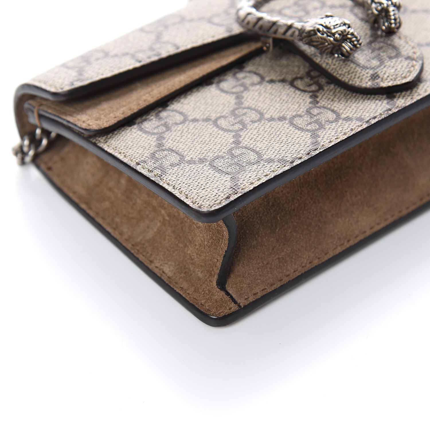 Gucci GG Supreme Monogram Super Mini Dionysus Shoulder Bag Taupe 6 of 7