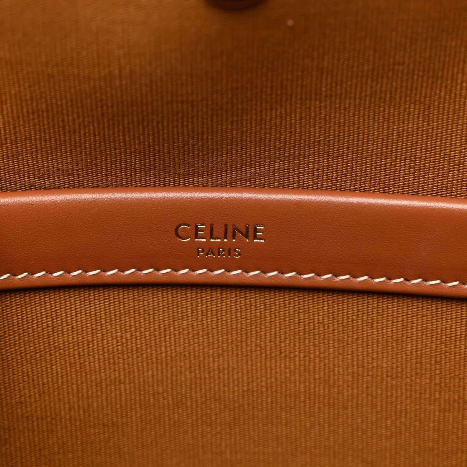 Celine Triomphe Canvas Calfskin Mini Horizontal Cabas White 6 of 9