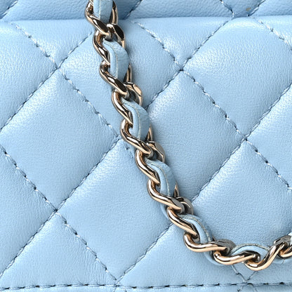 Chanel Lambskin Quilted CC In Love Heart Bag Light Blue 7 of 10