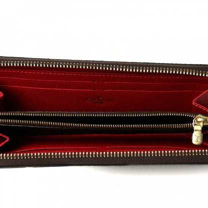 Louis Vuitton Damier Ebene Clemence Wallet Cherry 4 of 5