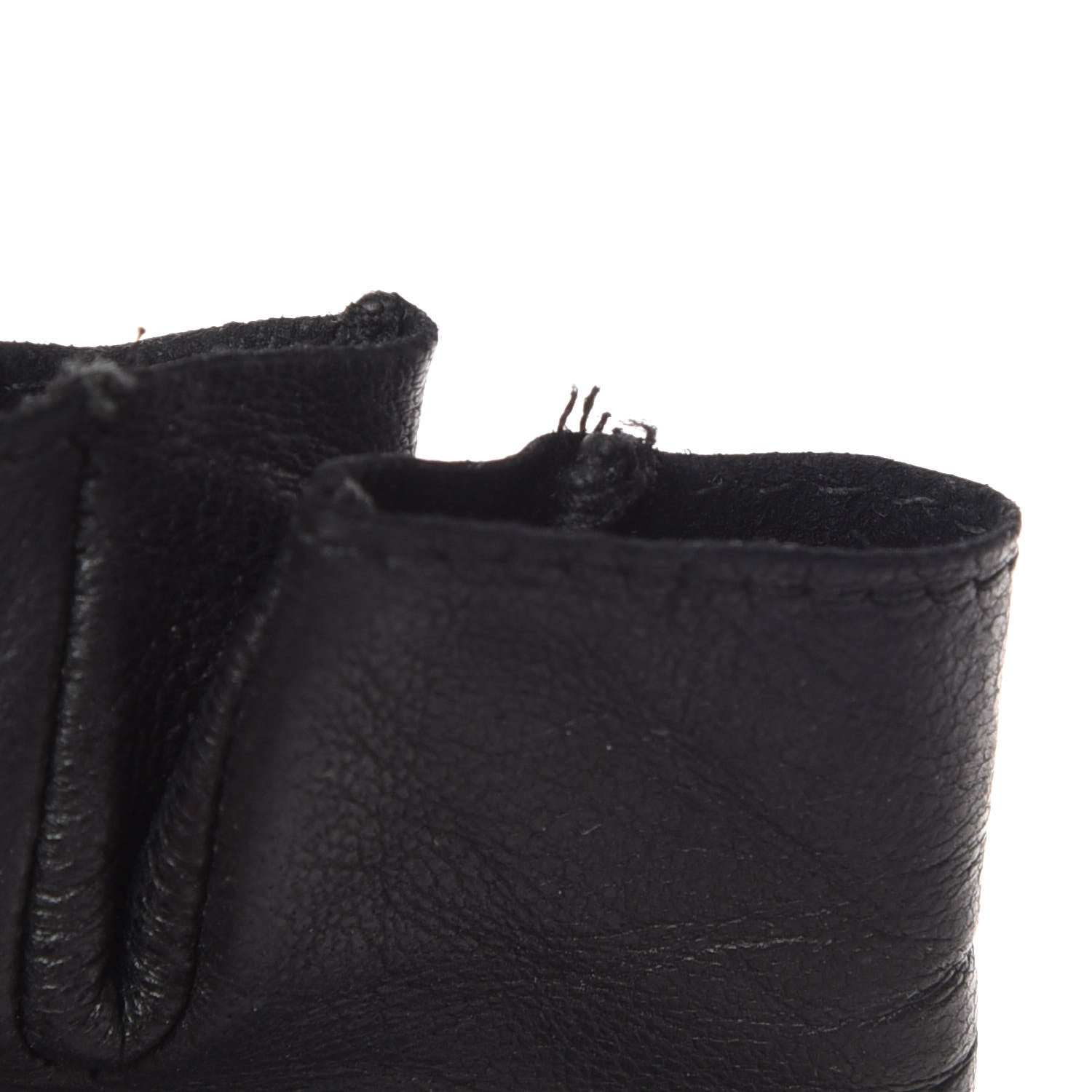 Chanel Lambskin Fingerless Chain CC Gloves 7.5 Black 7 of 7
