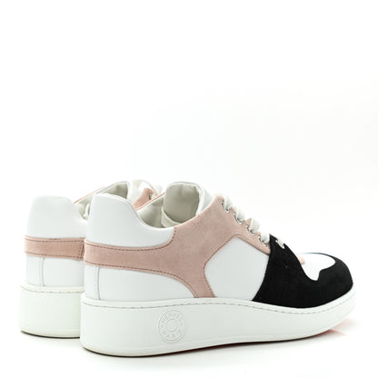 Hermes Suede Goatskin Calfskin Free Sneakers 37.5 Multicolor Rose Opaline 4 of 8
