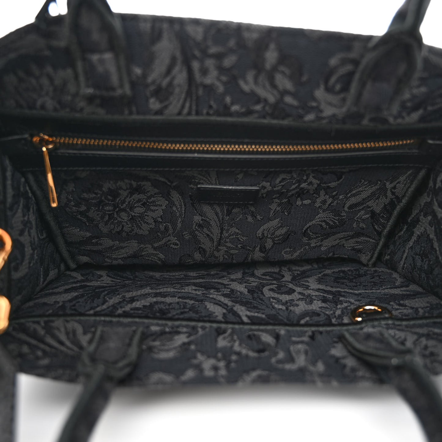 Jacquard Barocco Small Athena Tote Black