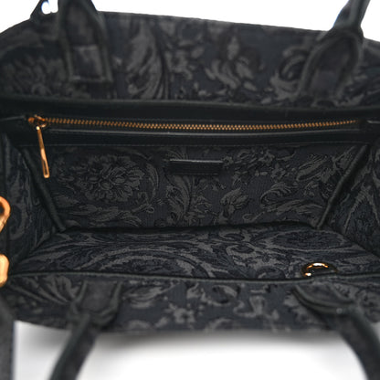 Versace Jacquard Barocco Small Athena Tote Black 6 of 9