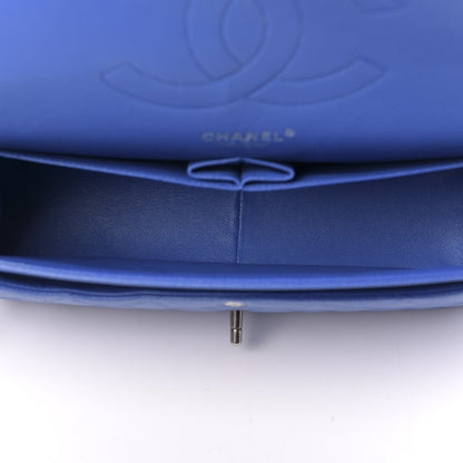 Chanel Caviar Quilted Jumbo Double Flap Blue 5 of 11