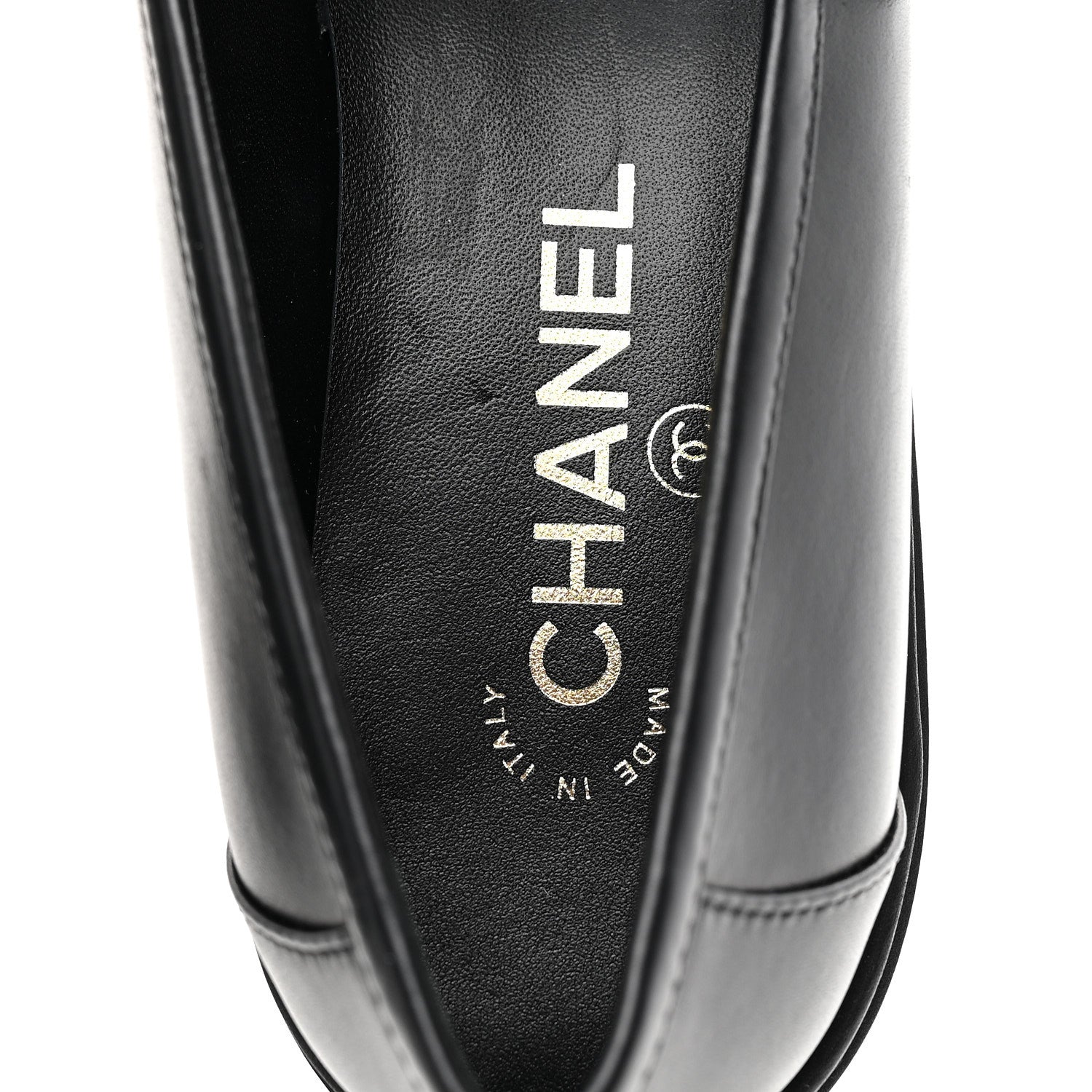 Chanel Calfskin CC Turnlock Moccasin Loafers 40 Black 8 of 10
