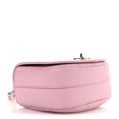 Chanel Calfskin Stitched Small Ring My Bag Flap Crossbody Pink 4 of 10