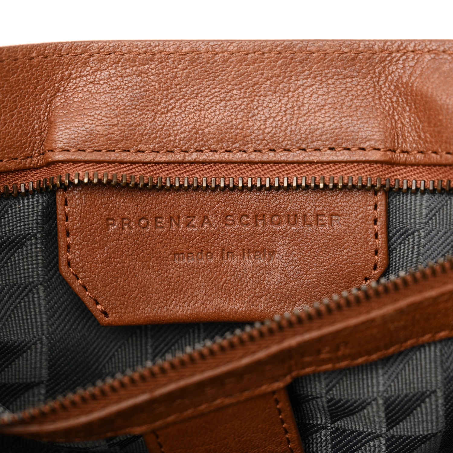 Proenza Schouler Lambskin Medium PS1 Satchel Saddle 6 of 14