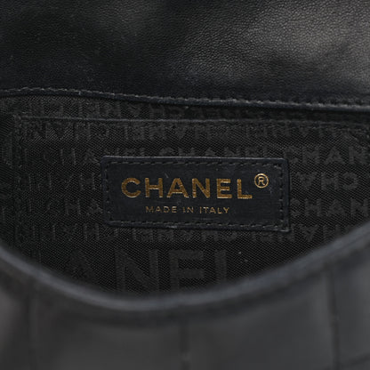 Chanel Lambskin Quilted Mini Chocolate Bar Camellia Flap Black 6 of 15