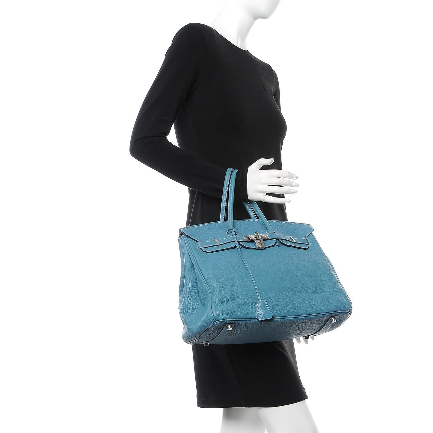 Togo Birkin 35 Blue Jean