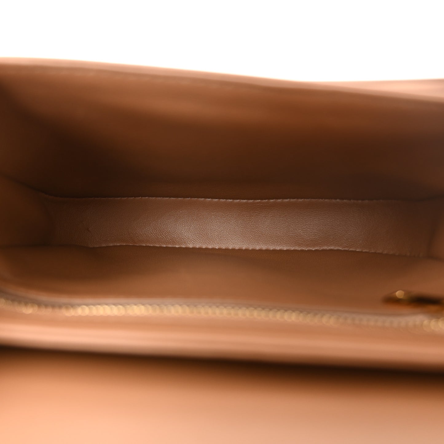 Shiny Calfskin Besace Clea Triomphe Bronze