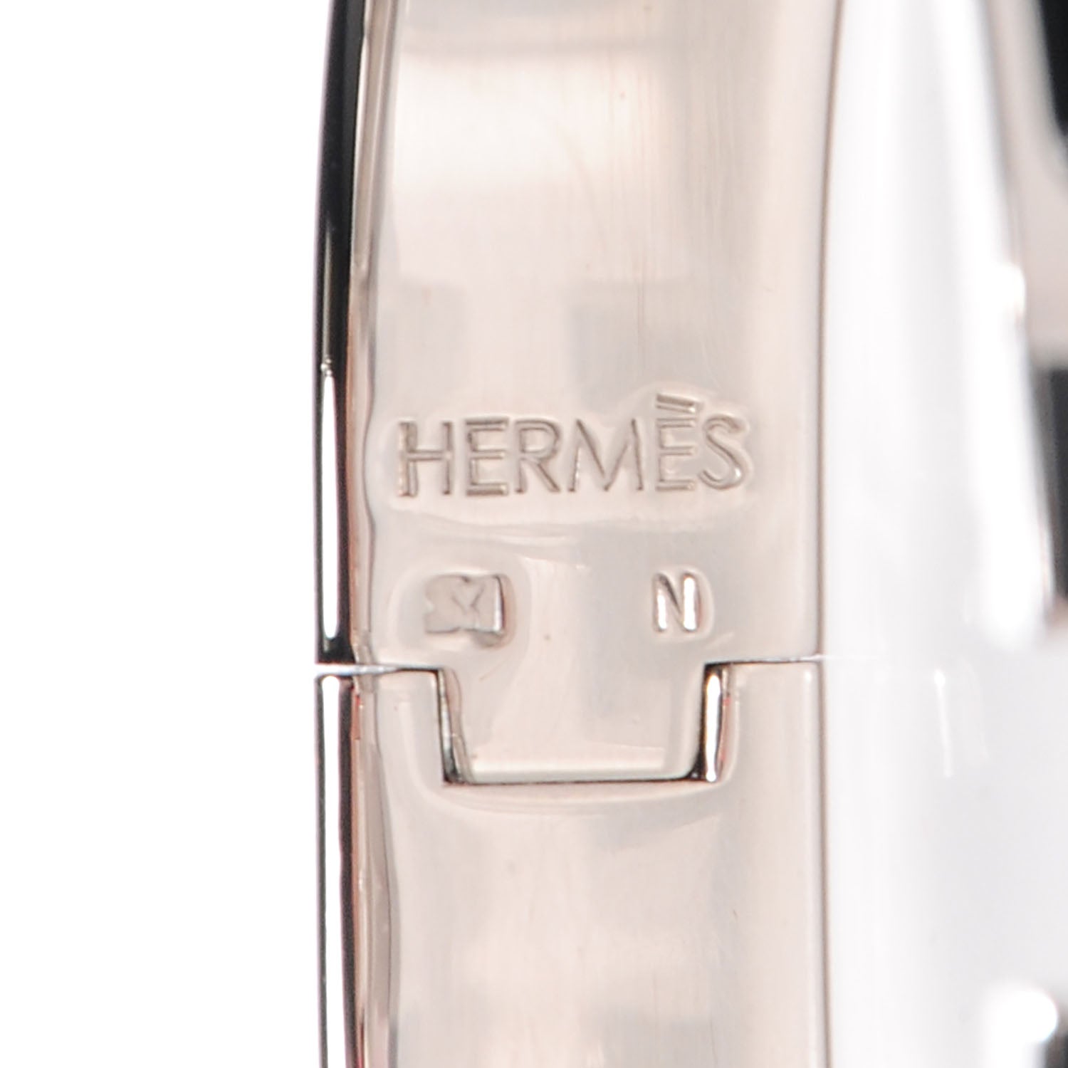 Hermes Enamel Narrow Clic Clac H Bracelet GM Black 3 of 6