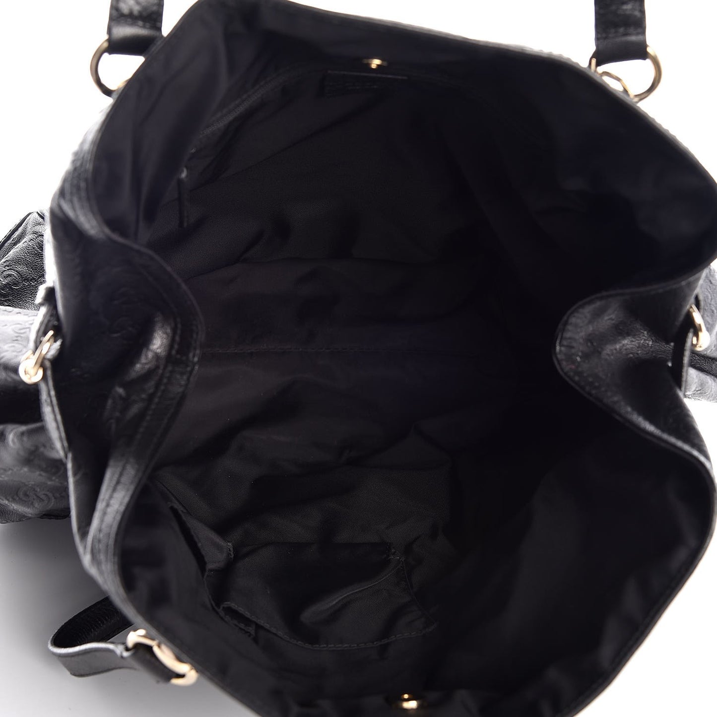 Guccissima Large Full Moon Tote Black