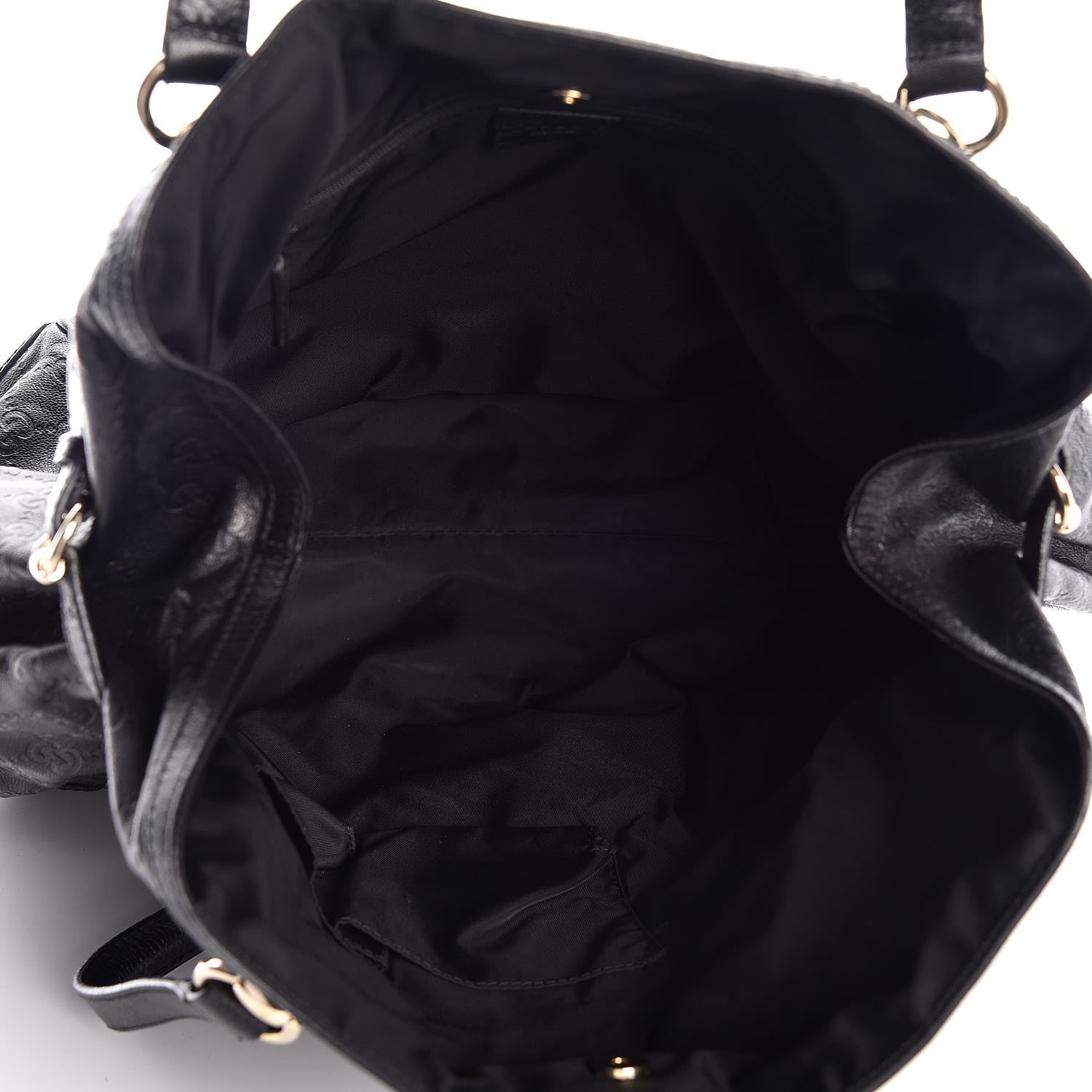 Gucci Guccissima Large Full Moon Tote Black 5 of 12