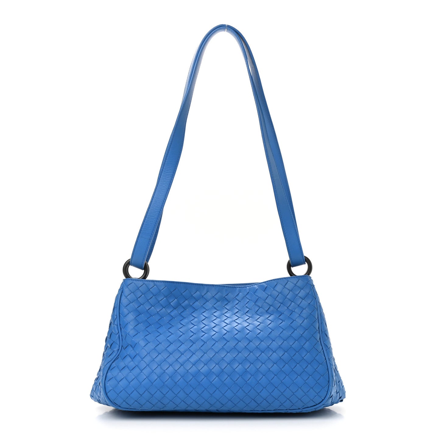 Nappa Intrecciato Shoulder Bag Bleuette