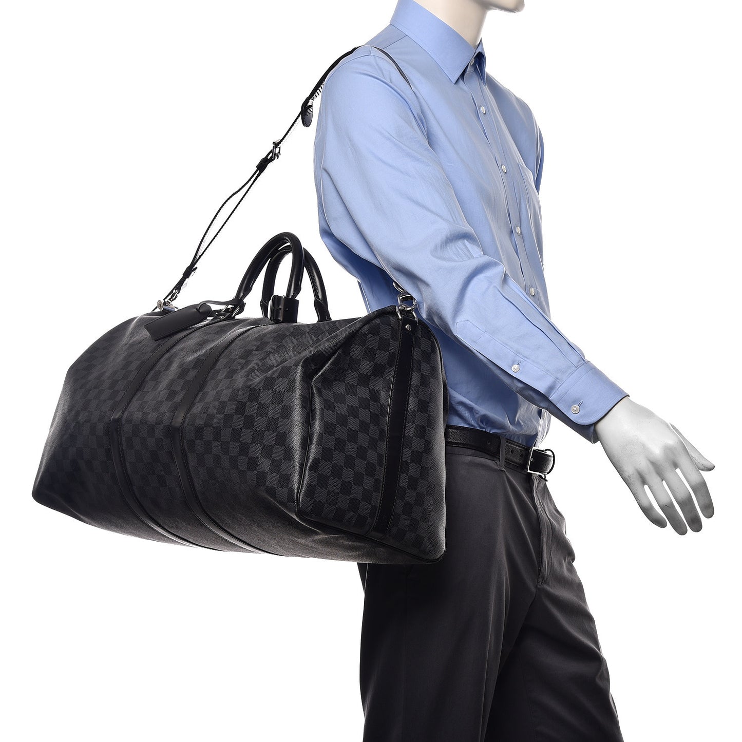 Damier Graphite Keepall Bandouliere 55