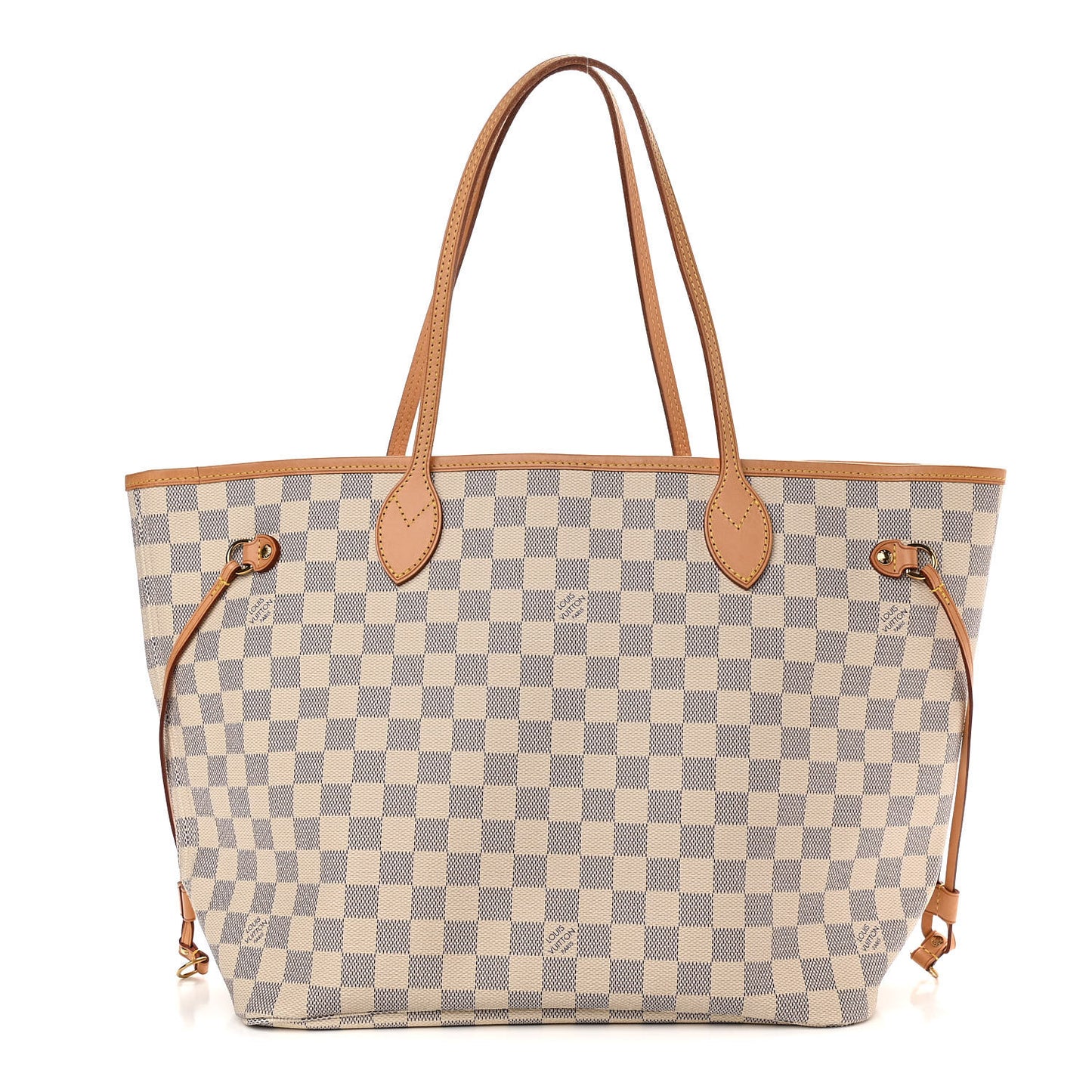 Damier Azur Neo Neverfull MM Rose Ballerine