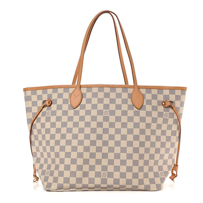 Louis Vuitton Damier Azur Neo Neverfull MM Rose Ballerine 3 of 11