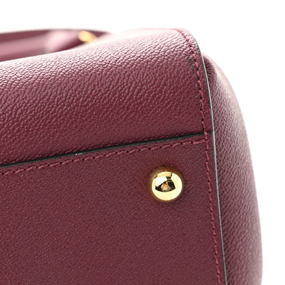 Burberry Soft Grain Medium Buckle Tote Dark Plum 10 of 11