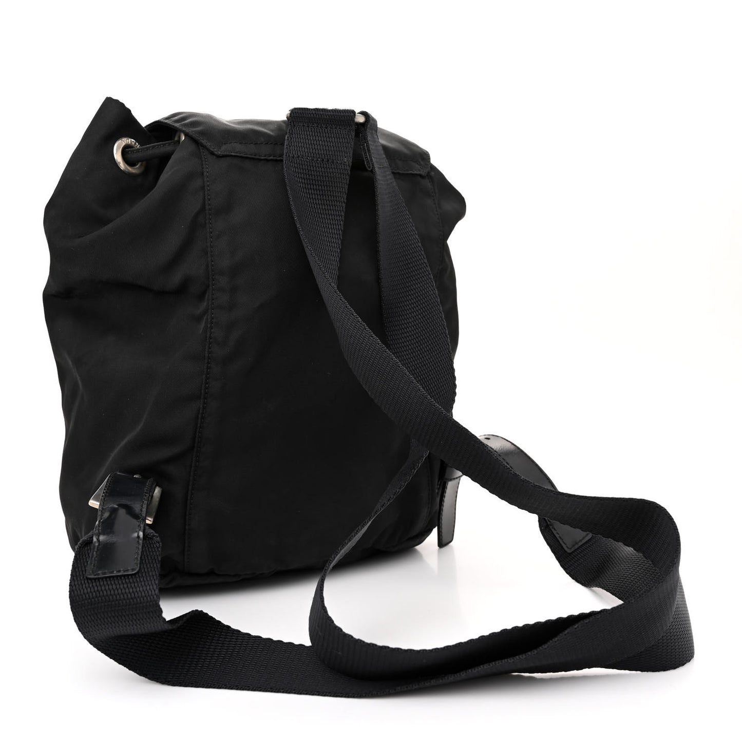 Nylon Vela Mini Cinch Backpack Black