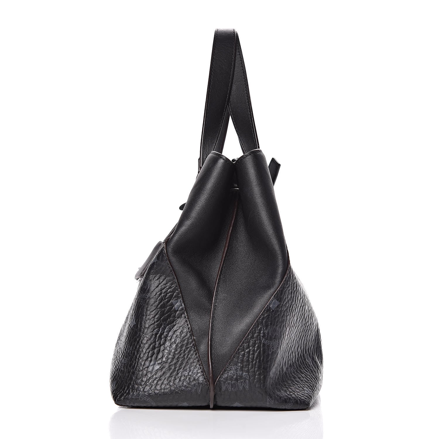 MCM Visetos Large Tote Black 17 of 17