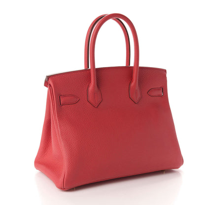 Hermes Taurillon Clemence Birkin 30 Bougainvillea 3 of 12