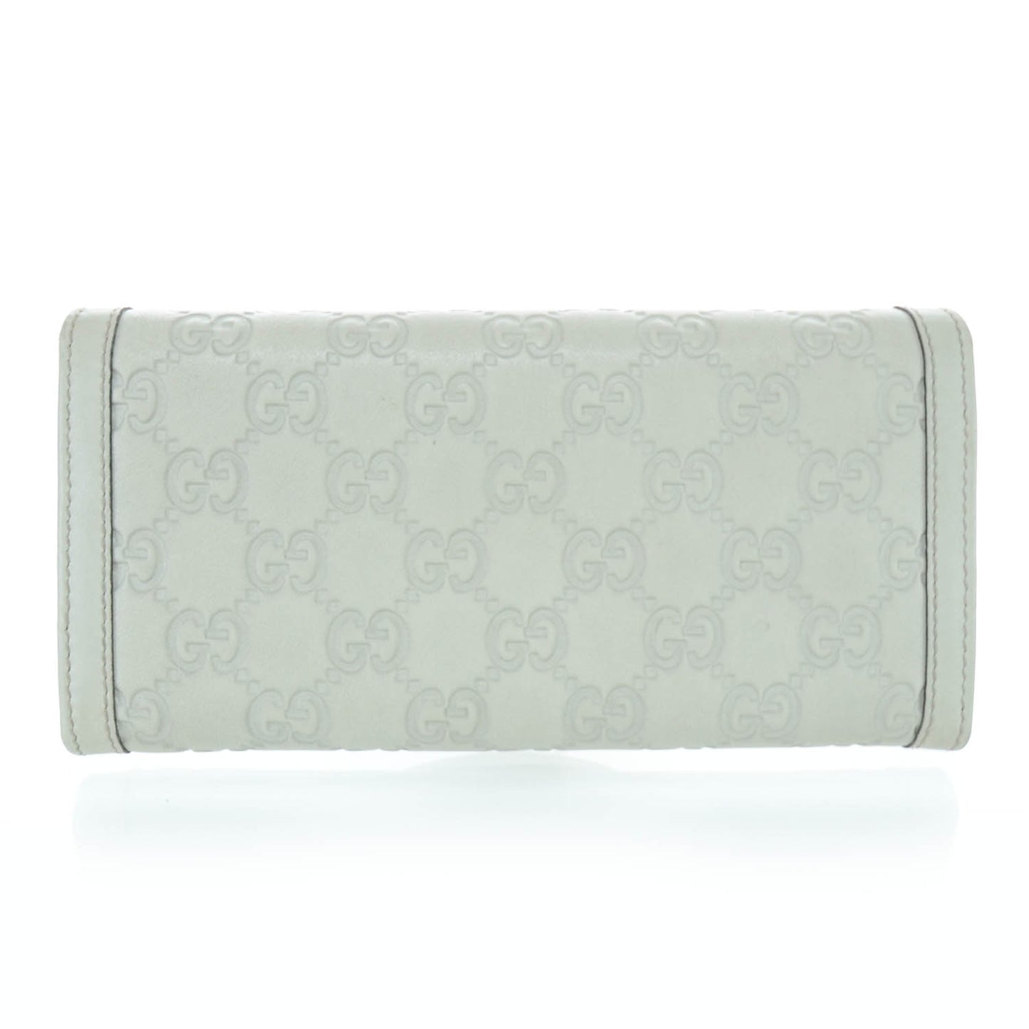 Guccissima Sukey Continental Wallet Off White