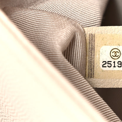 Chanel Caviar Chevron Quilted Braided Medium Boy Flap Beige 6 of 10