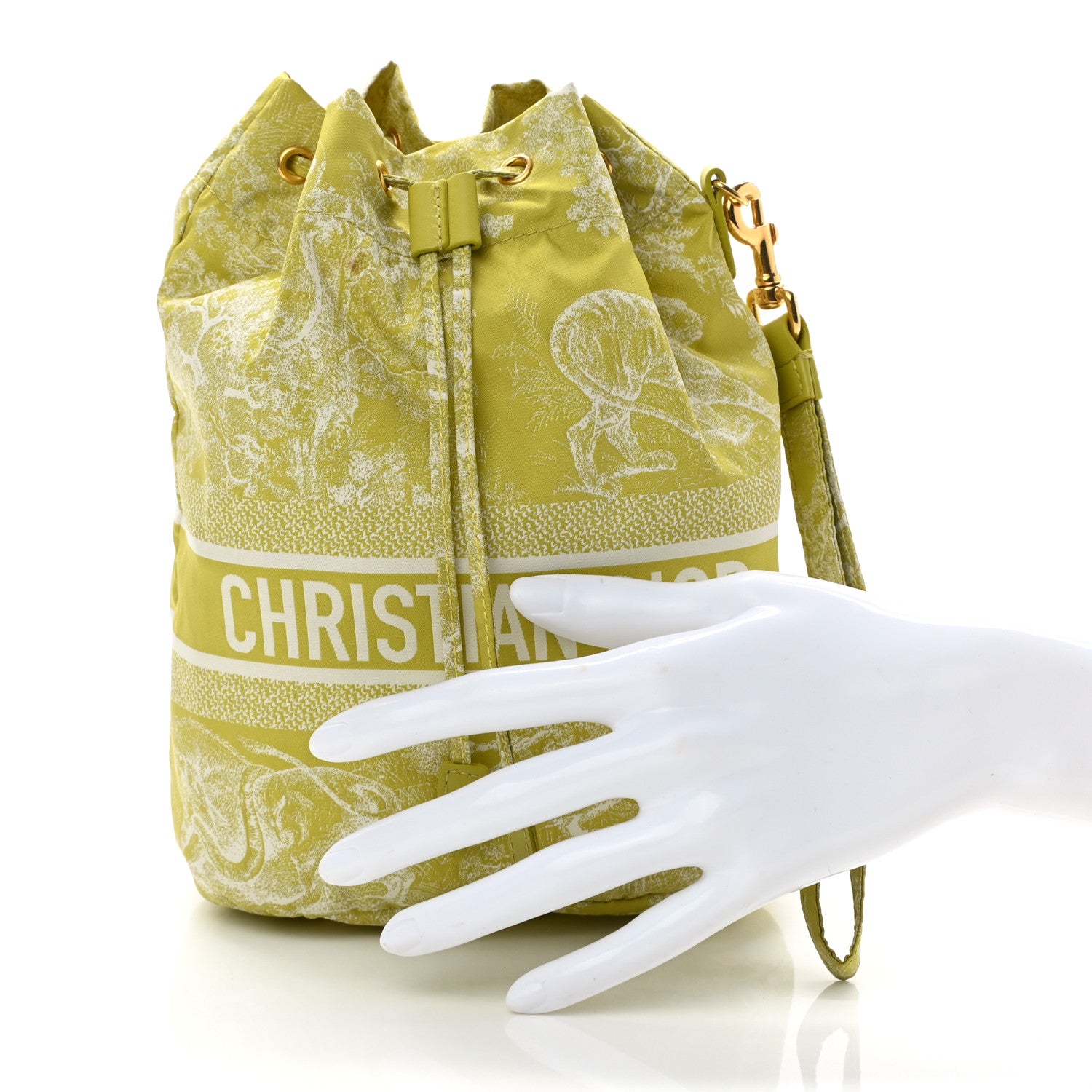 Christian Dior Technical Fabric Embroidered Toile De Jouy Sauvage DiorTravel Pouch 2 of 10