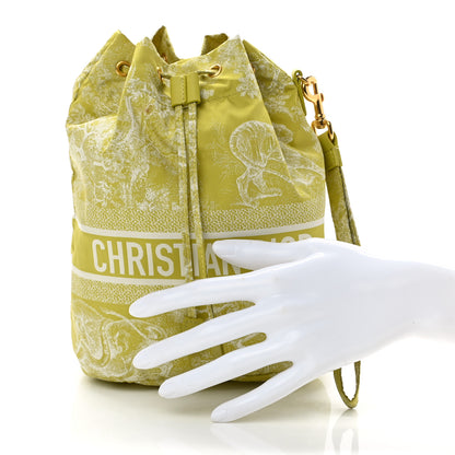 Christian Dior Technical Fabric Embroidered Toile De Jouy Sauvage DiorTravel Pouch 2 of 10