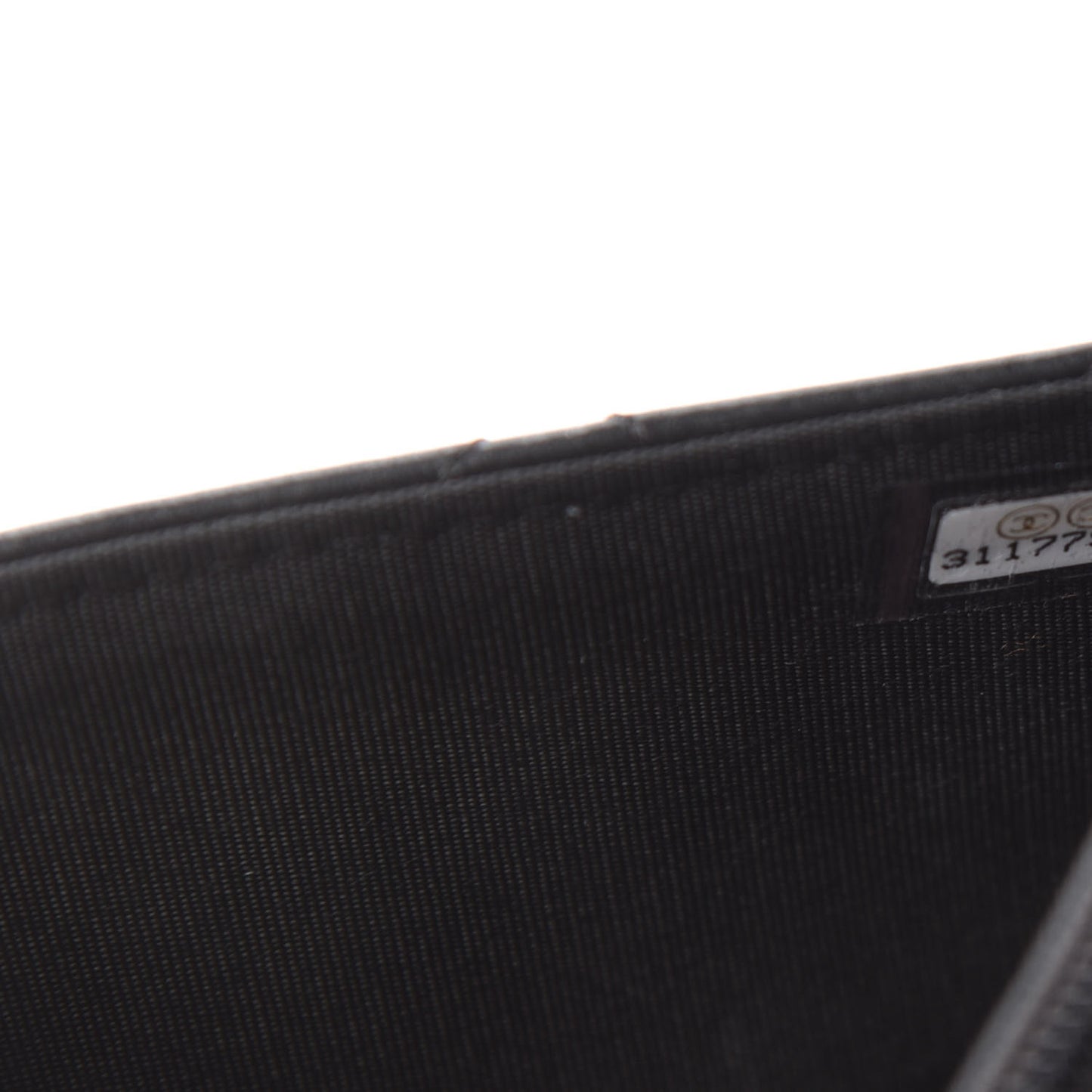 Lambskin Quilted Trendy CC Wallet On Chain WOC Black