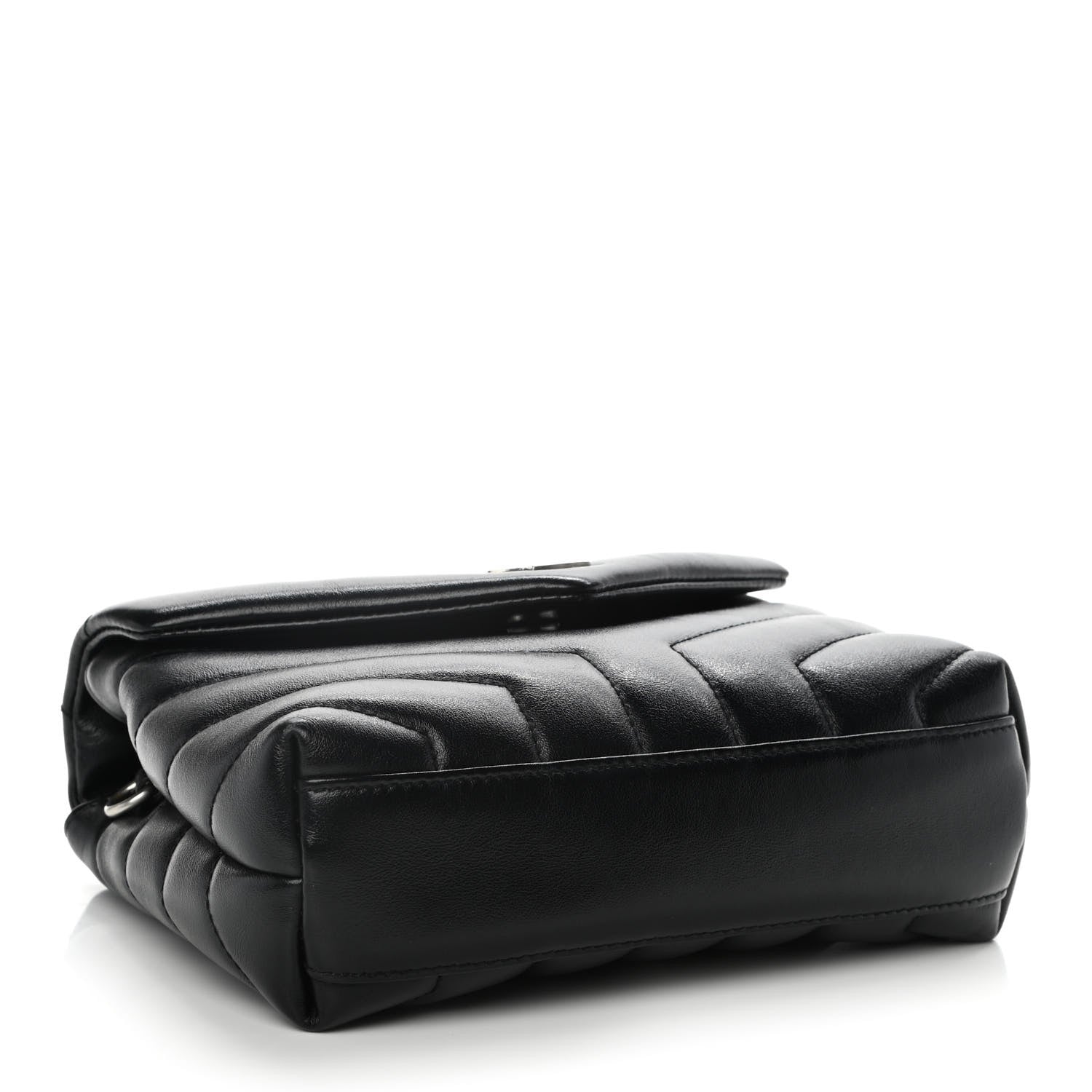 Saint Laurent Calfskin Y Quilted Monogram Toy Loulou Crossbody Bag Black 4 of 17