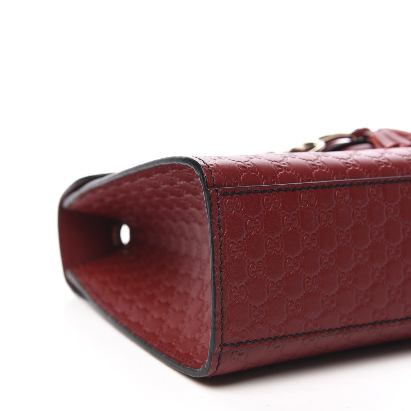Microguccissima Medium Emily Chain Shoulder Bag Red