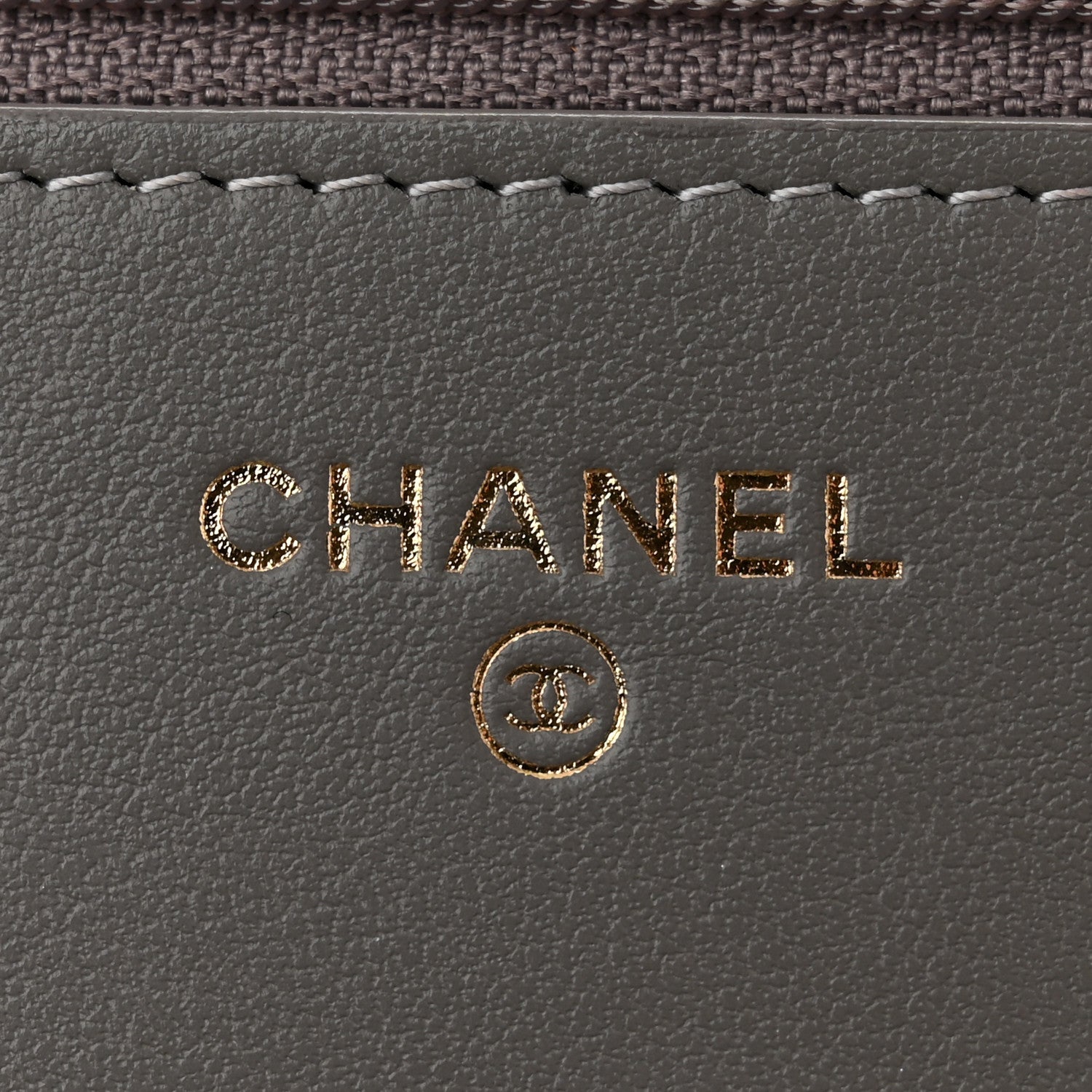Chanel Caviar Quilted Boy Wallet On Chain WOC Grey 6 of 11