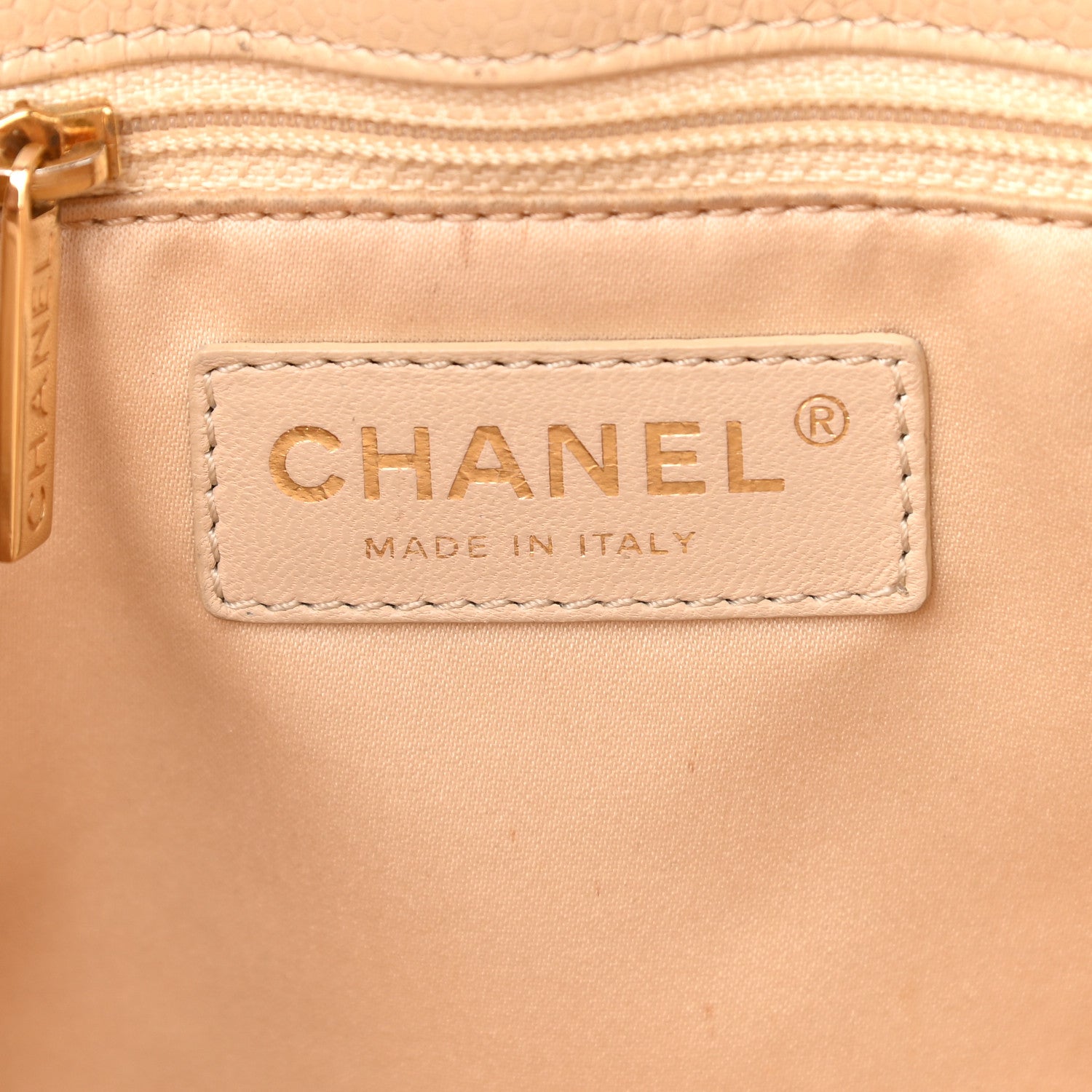 Chanel Caviar Quilted Grand Shopping Tote GST Beige Clair 6 of 13