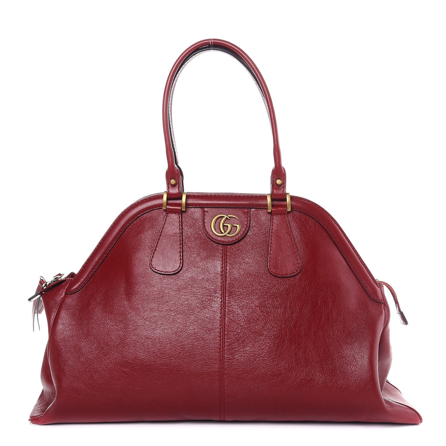 Calfskin Large Re(Belle) Top Handle Bag Red