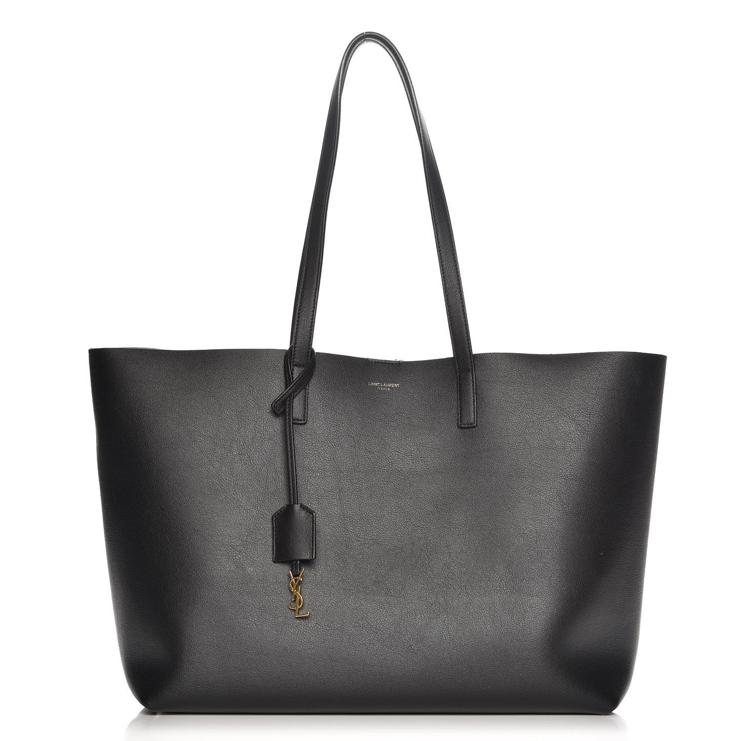 Calfskin Large Shopping Tote Black