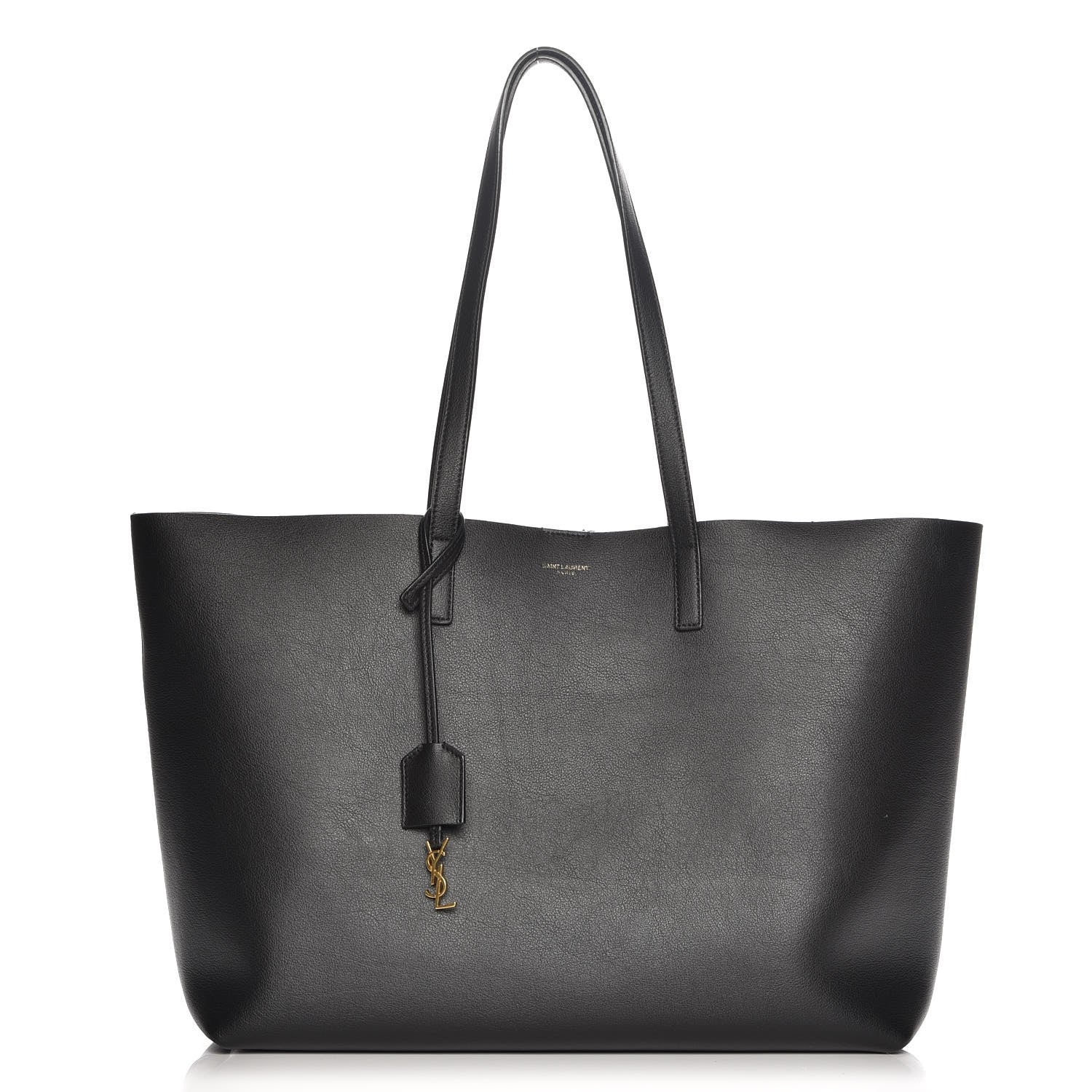 Saint Laurent Calfskin Large Shopping Tote Black 1 of 10