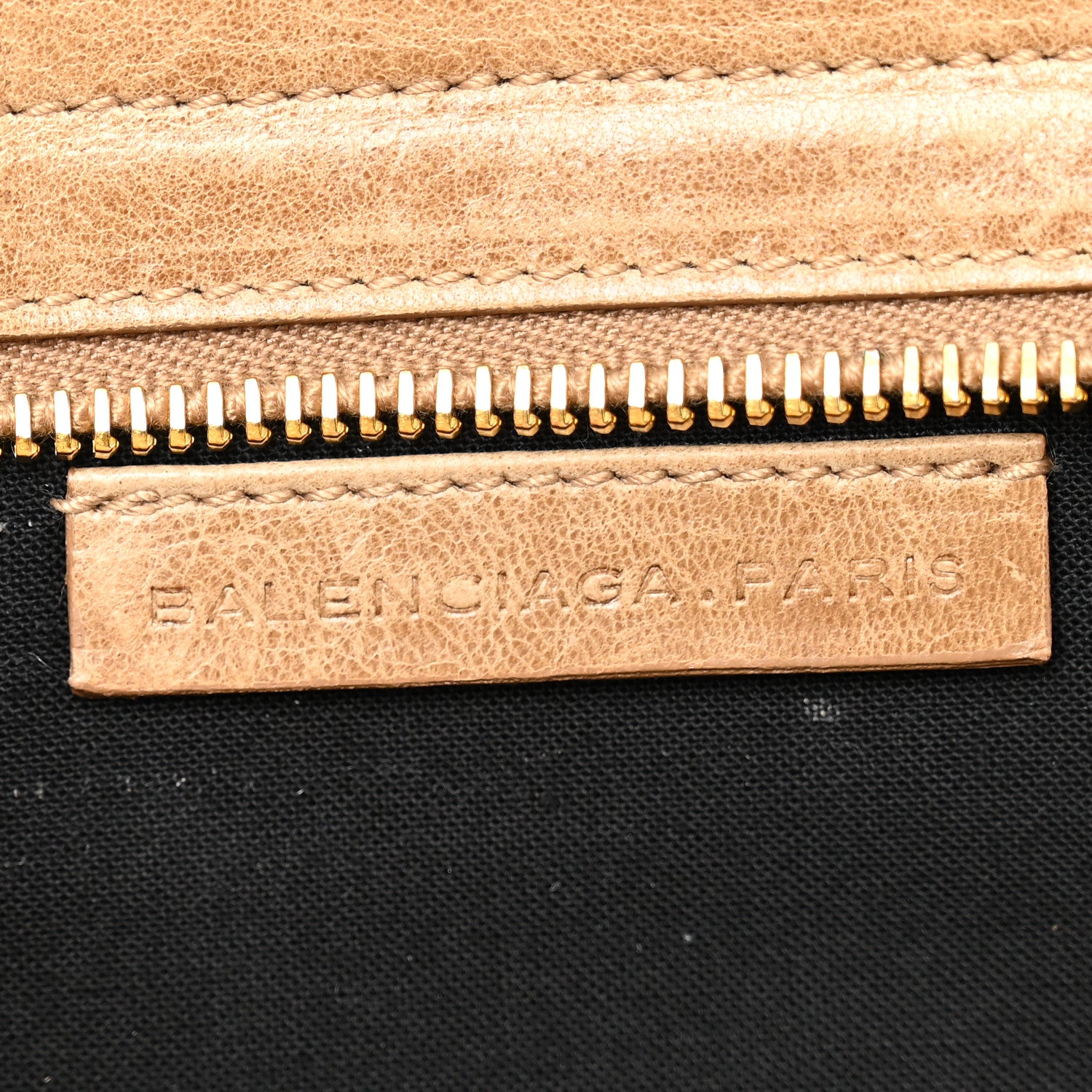 Balenciaga Agneau Giant 21 Gold Hardware Mini Travel Clutch Oatmeal 6 of 9