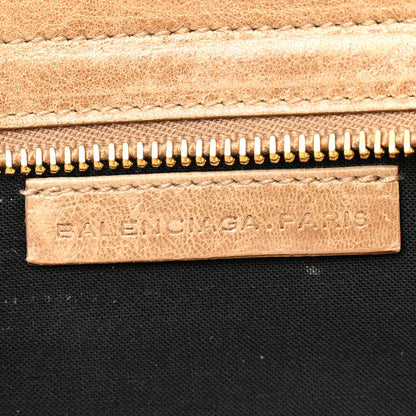 Balenciaga Agneau Giant 21 Gold Hardware Mini Travel Clutch Oatmeal 6 of 9