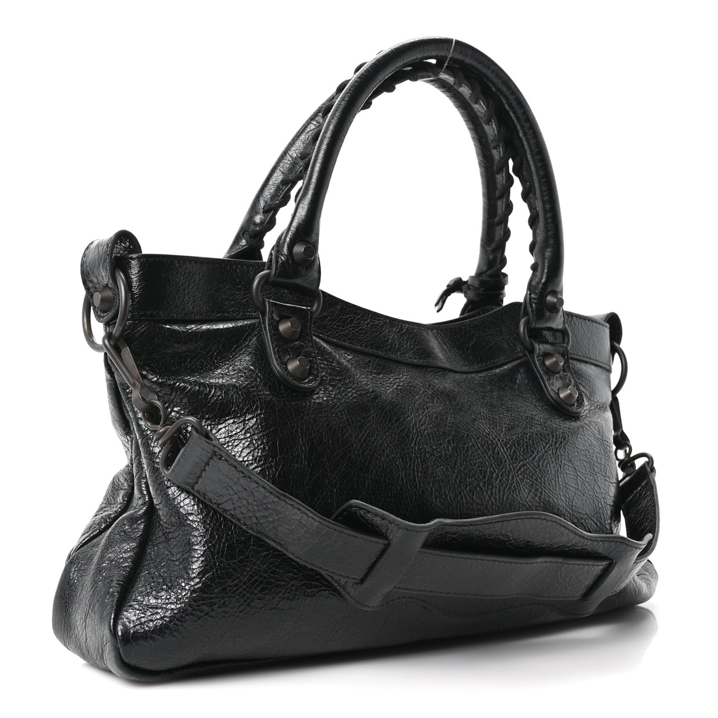 Agneau Arena Classic Hardware Le City First Bag Black