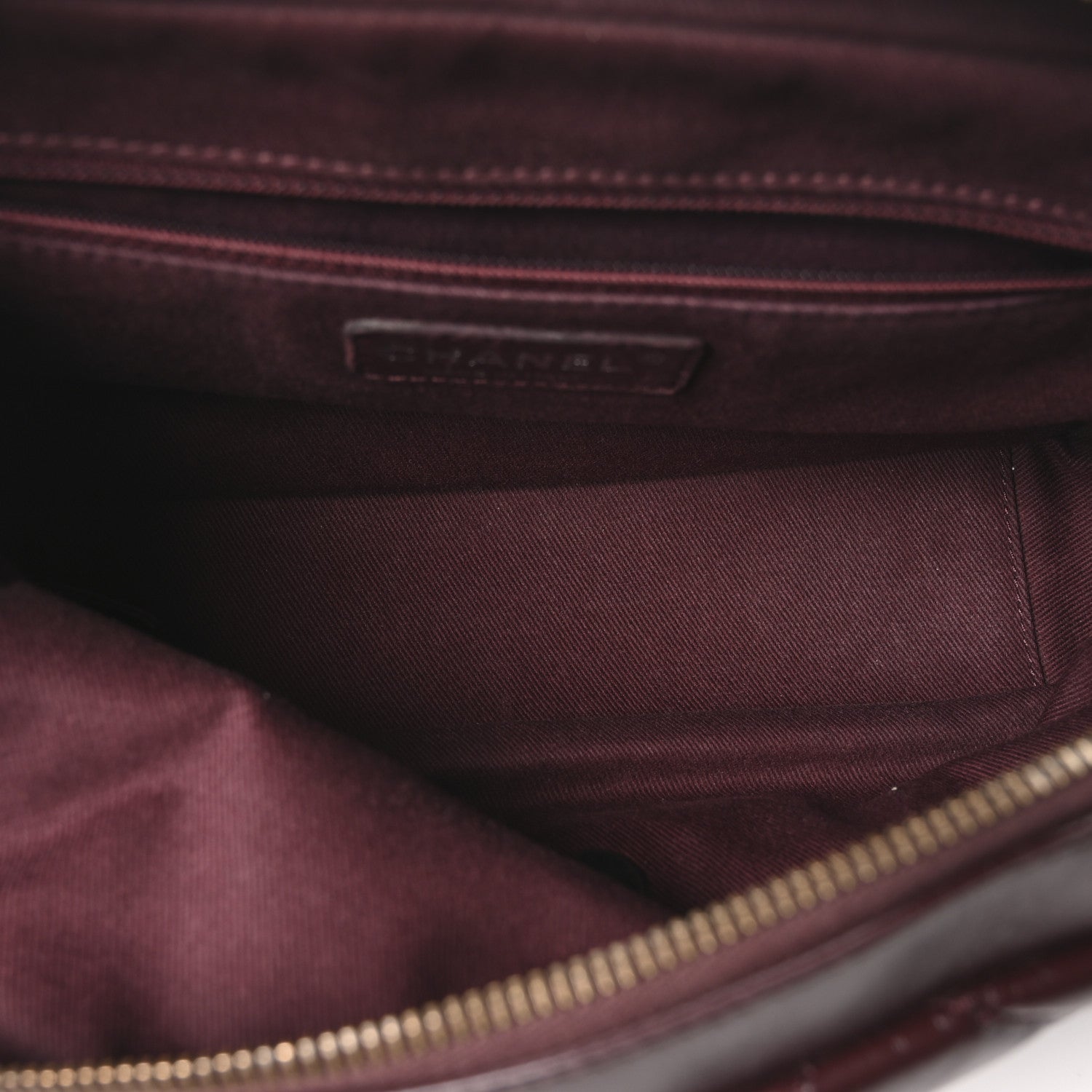 Chanel Aged Calfskin Medium New Portobello Flap Burgundy 5 of 10