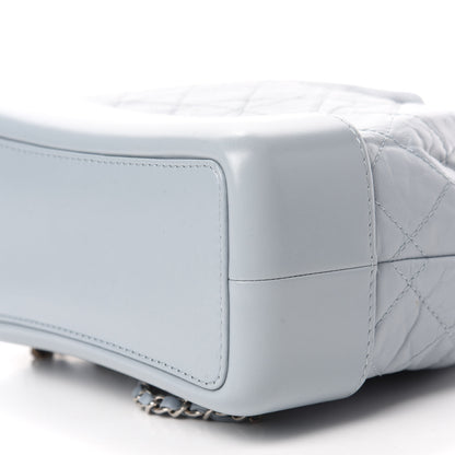Chanel Aged Calfskin Quilted Small Gabrielle Backpack Light Blue 7 of 11