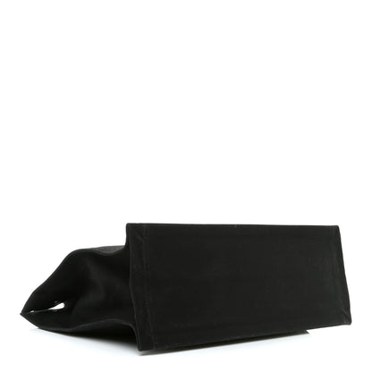 Saint Laurent Linen Calfskin Rive Gauche Tote Black 4 of 17