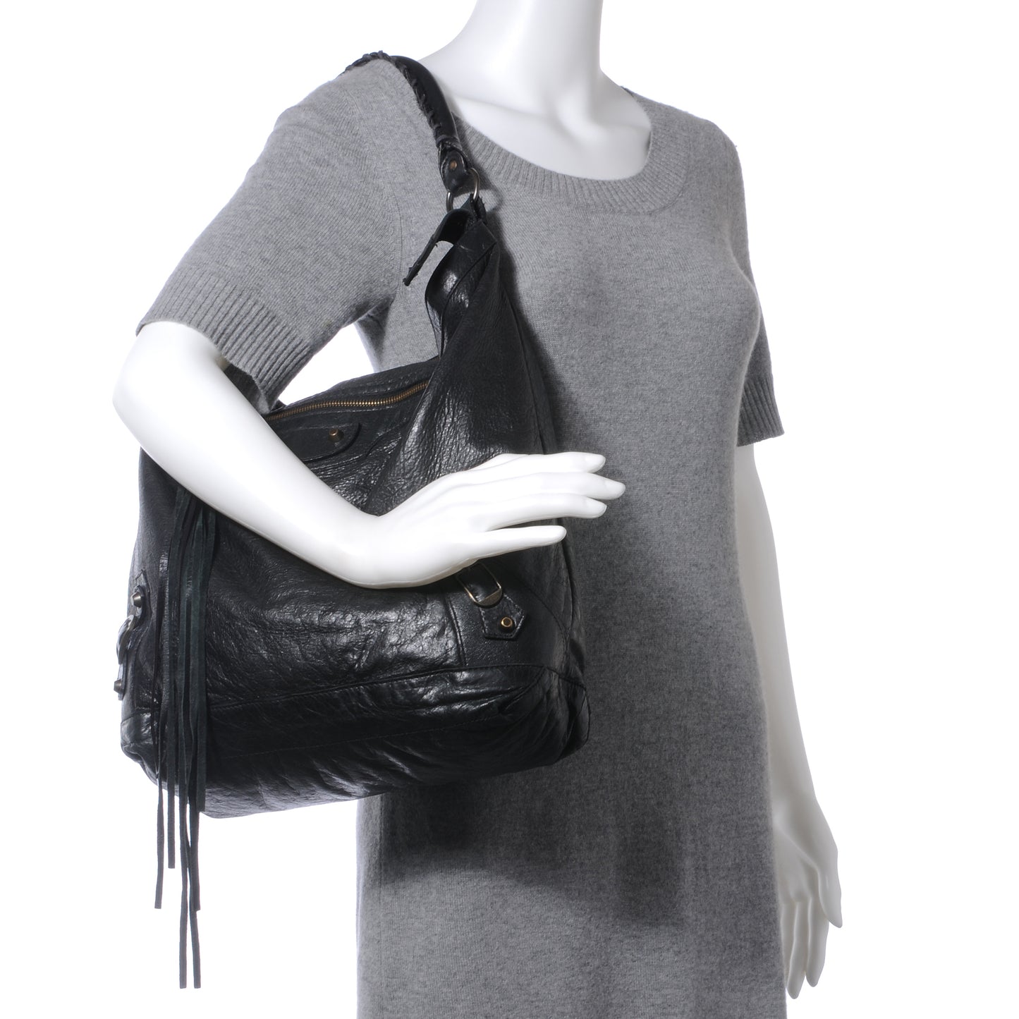 Agneau Day Hobo Black